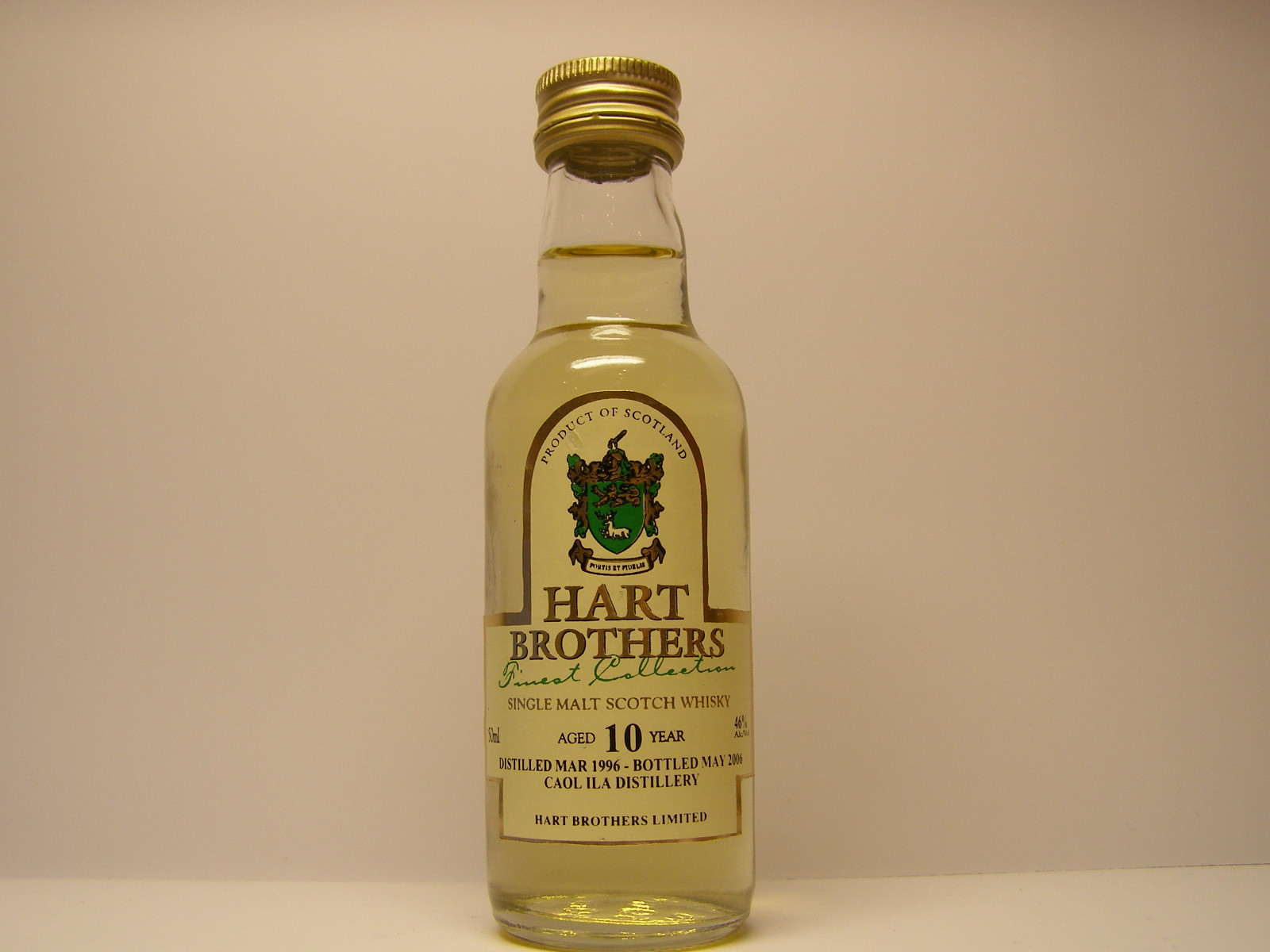 SMSW 10yo 1996-2006 "Hart Brothers" 50ml 46%Alc./Vol.